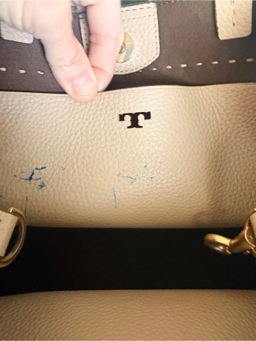 Tory Burch structured pebbled